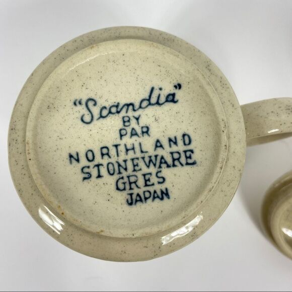 Vintage stoneware cream sugar set. MCM Scandinavian style. - Picture 10 of 10